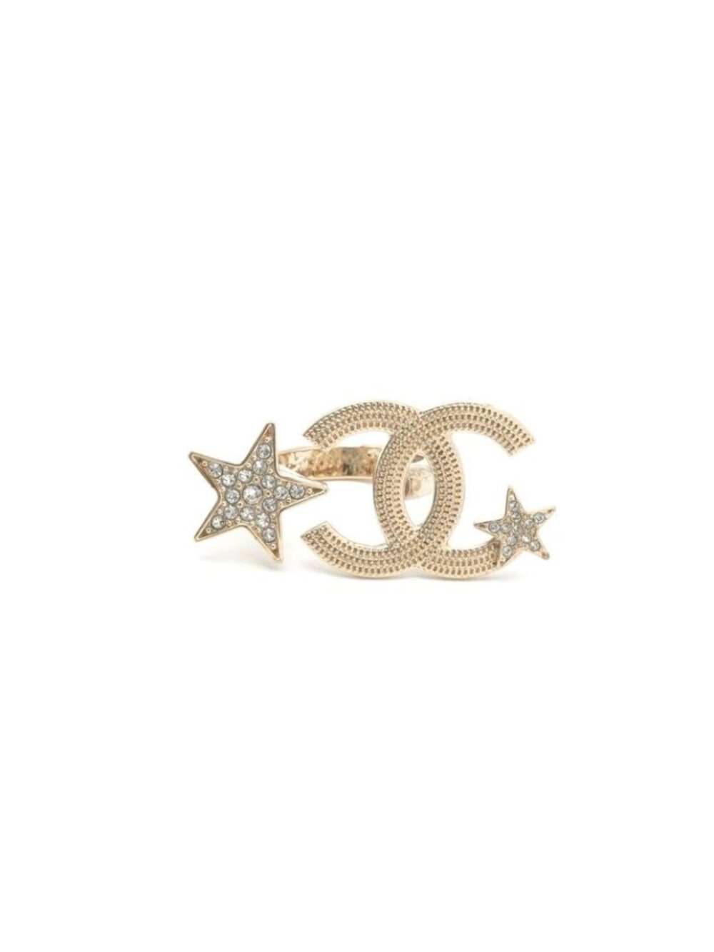 Chanel Ring Gold CC Logo Star - Picture 2 of 10